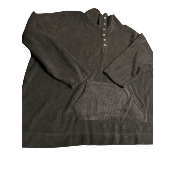 Catherines Size 3XWP Long Sleeve Tunic Top Front Snap Tunnel Pocket - Picture 5 of 13